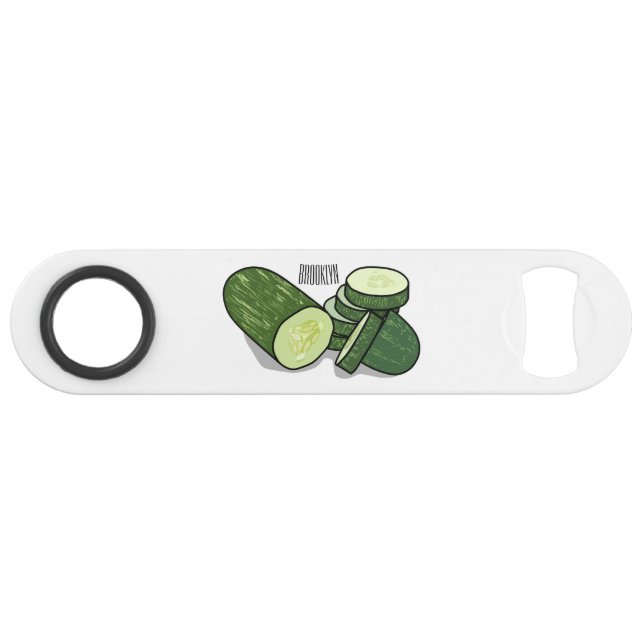 Cucumber cartoon illustration  (Front (Horizontal))