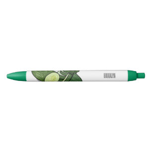 Cucumber cartoon illustration black ink pen