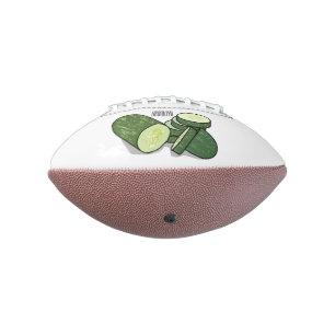 Cucumber cartoon illustration football