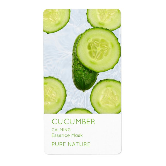 Cucumber Facial Mask Label (Front)