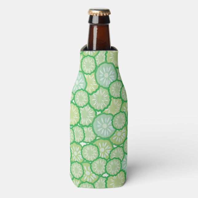 Cucumber funny pattern bottle cooler (Bottle Front)