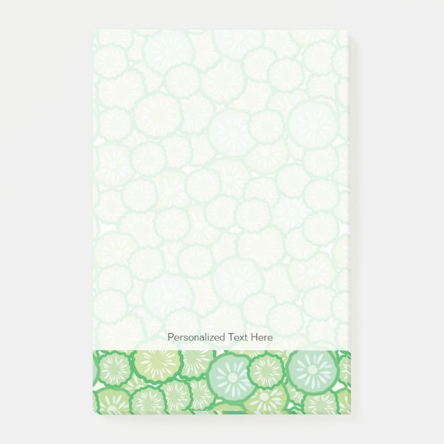 Cucumber funny pattern post-it notes (Front)
