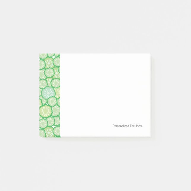 Cucumber funny pattern post-it notes (Front)