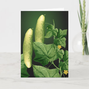 Cucumber Garden Greeting Card 2