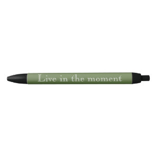 Cucumber Green Black Ink Pen