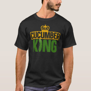 Cucumber King Pickle Vegetable Lover Vegan Farmer T-Shirt