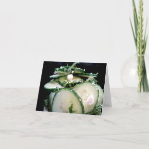 Cucumber-Lime Salad Note Card - Cu... - Customised