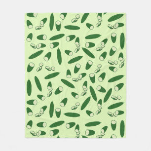 Cucumber Pattern  Fleece Blanket