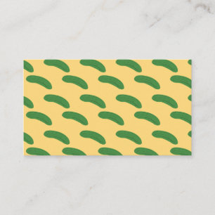 Cucumber Pickles Vegetable Lover Food Humour Business Card