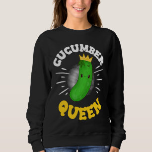 Cucumber Queen Fruit Vegetable Mother's Day Garden Sweatshirt