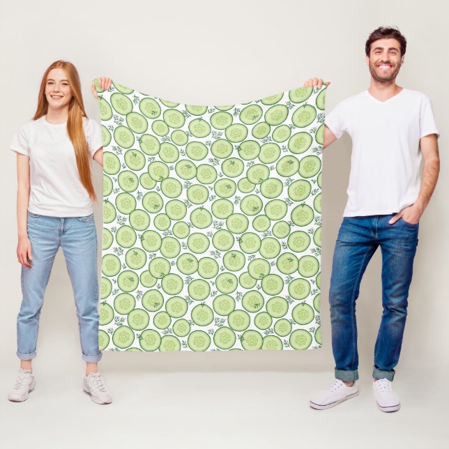 Cucumber Salad Fleece Blanket (In Situ)