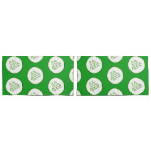 Cucumber slices pattern pillowcase