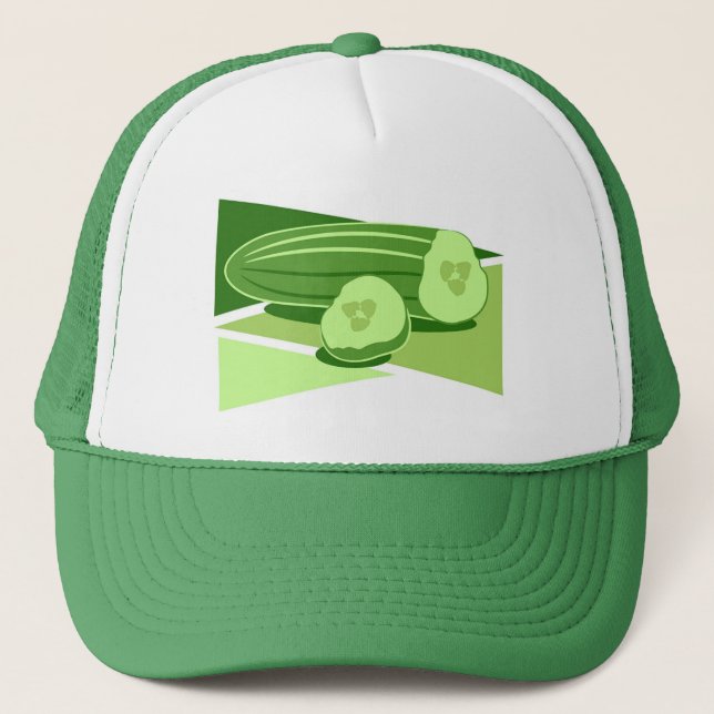 Cucumber Trucker Hat (Front)