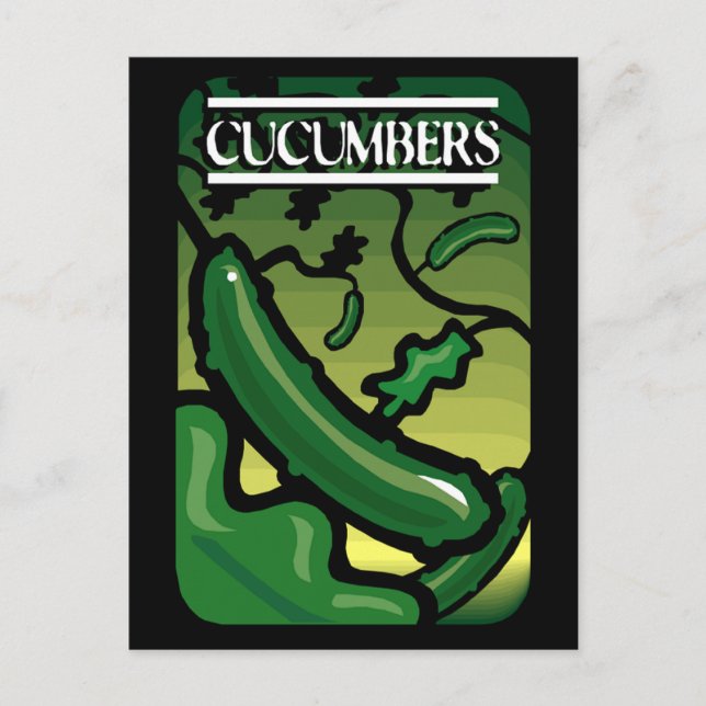 Cucumbers Postcard (Front)