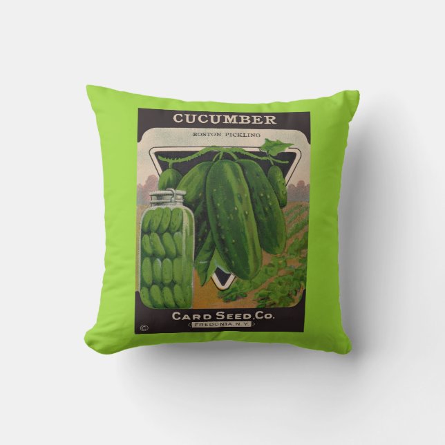 cucumbers seed envelope cover cushion (Front)