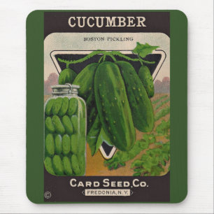 cucumbers seed envelope cover mouse pad