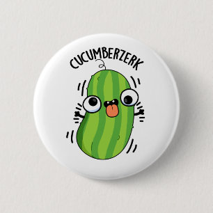 Cucumberzerk Funny Berzerk Cucumber Pun  6 Cm Round Badge