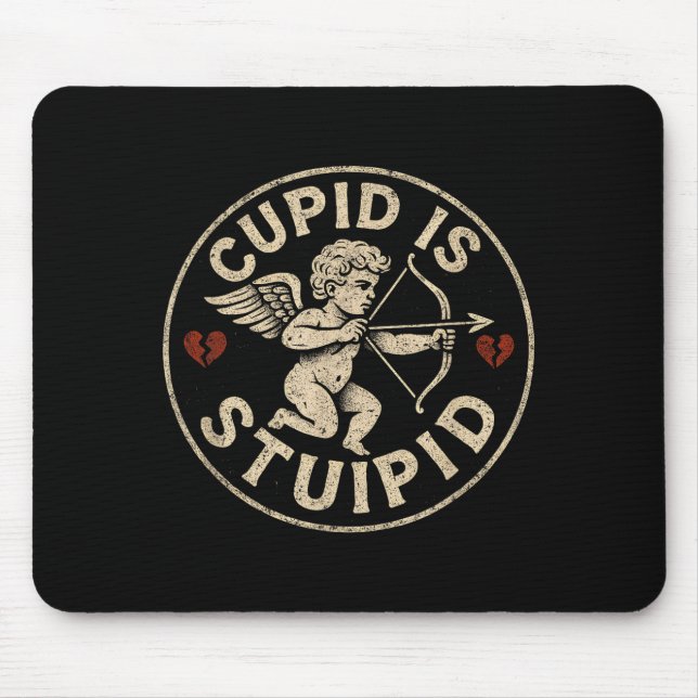 Cud Is Stud Hate Valentines Anti Valentine Stud Cu Mouse Pad (Front)
