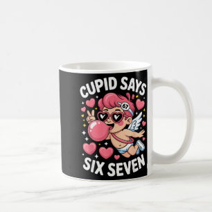 Cud Says 67 Six Seven Meme Bubble Gum Valentine's Coffee Mug