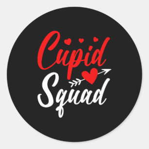 Cud Squad Cute Valentine's Couples New Husband Wif Classic Round Sticker