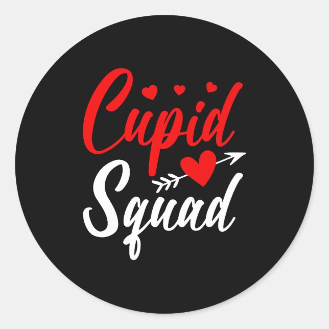 Cud Squad Cute Valentine's Couples New Husband Wif Classic Round Sticker (Front)