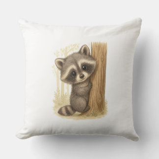 Cuddle Buddy Raccoon Cushion