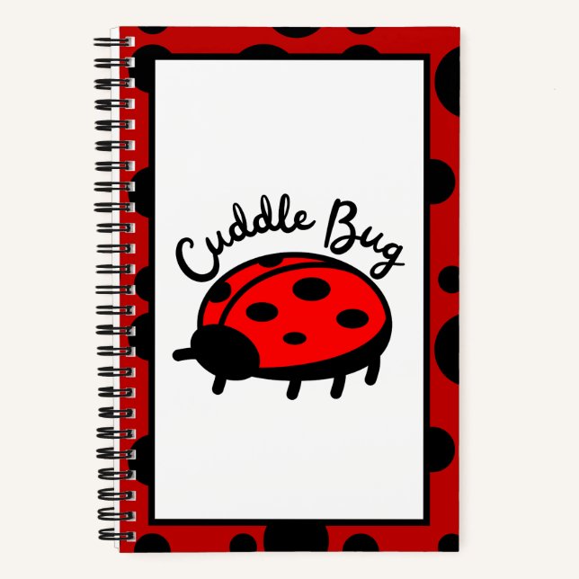 Cuddle Bug Ladybug | Cute & Cosy Design Notebook (Front)