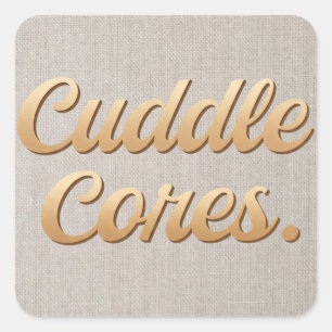 Cuddle Cores  Square Sticker