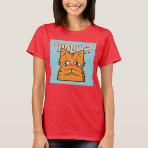CUDDLE GINGER CAT FUNNY CUTE T-SHIRTS