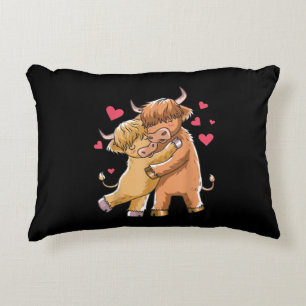 Cuddle Highland Cattle Scottish Cow Farmers Gift Decorative Cushion