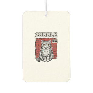 Cuddle King Vintage Cat Shirt Design_1 Car Air Freshener