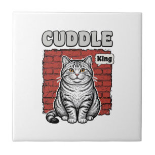Cuddle King Vintage Cat Shirt Design_1 Tile