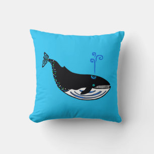 Cuddle me! Blue WHALE - Animal lover - Endangered Cushion