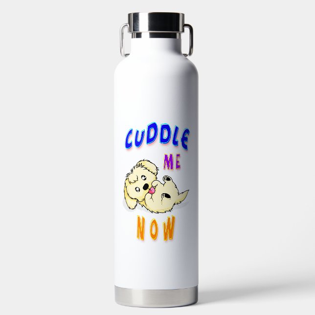 Cuddle Me Now Water Bottle (Front)