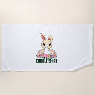 Cuddle Shirt Bunny Pyjamas Pyjamas Nightshirt Rabb Beach Towel