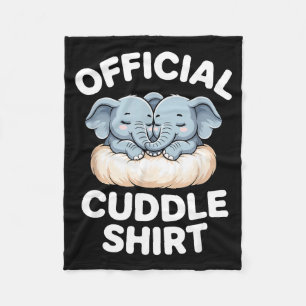 Cuddle Shirt Cute Baby Elephant Snuggle Fleece Blanket