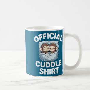 Cuddle Shirt Cute Sleepy Monkey Couple  Coffee Mug