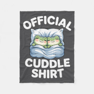 Cuddle Shirt Funny Cute Frogs Cozy  Fleece Blanket
