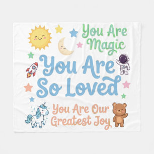 Cuddle Time Love Message for Little Ones Fleece Blanket