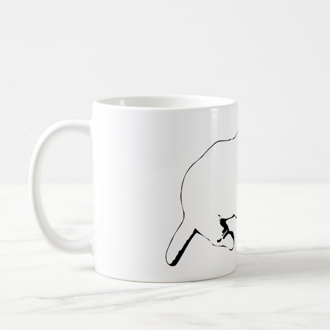 Cuddle Watch – Inked Quiet Coffee Mug (Left)