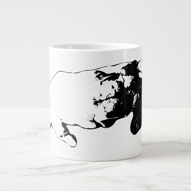 Cuddle Watch – Inked Quiet Large Coffee Mug (Front)
