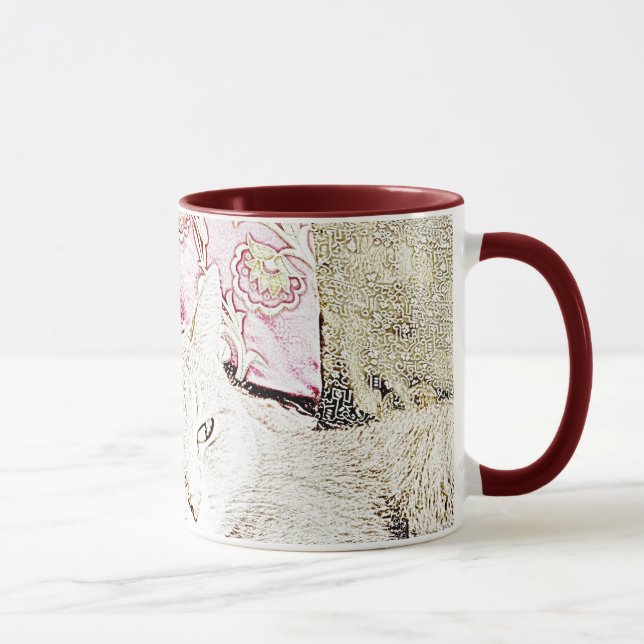 Cuddles Cat Sketch Mug (Right)