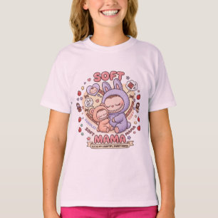 Cuddles Graphic Tee - Whimsical Plush Costume Moth