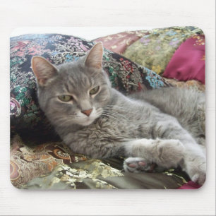 Cuddles on pillow mousepad