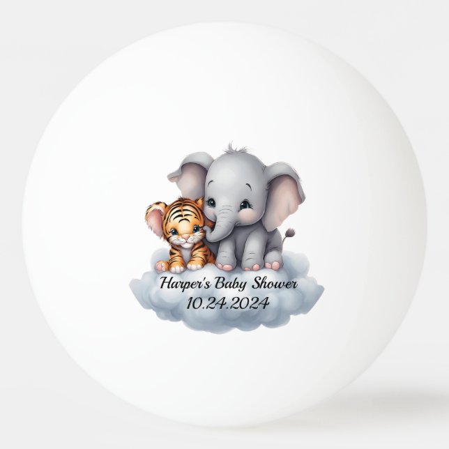 Cuddling Clouds Ping Pong Ball (Front)