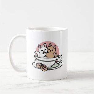 Cuddling Kitties in a Cup - Adorable Tea Time