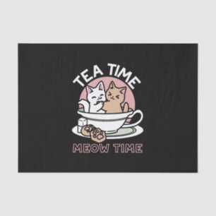 Cuddling Kitties in a Cup - Adorable Tea Time Tissue Paper