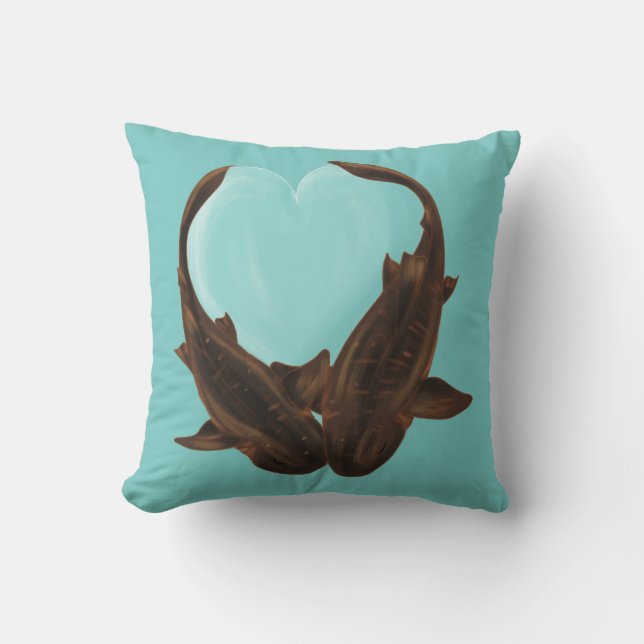 Cuddling Nurse Sharks Cushion (Front)