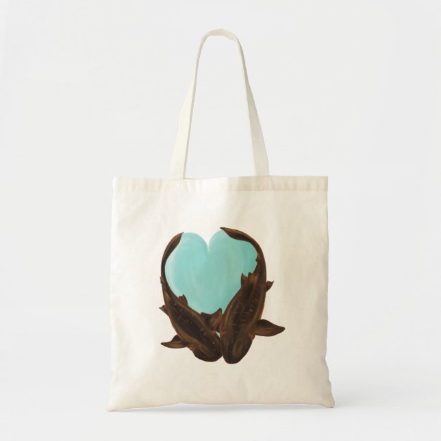 Cuddling Nurse Sharks Tote Bag (Front)