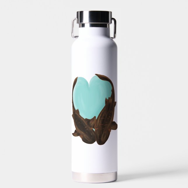 Cuddling Nurse Sharks Water Bottle (Front)